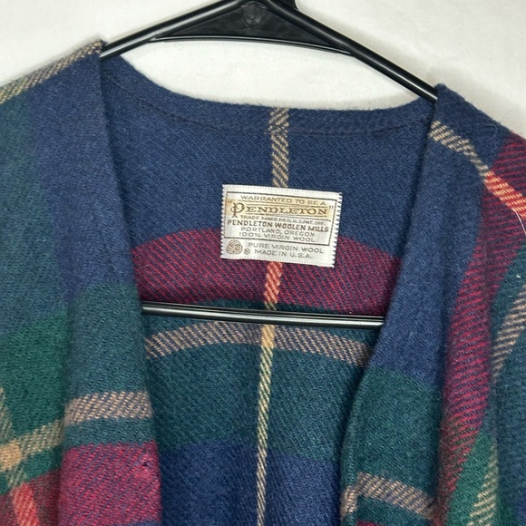 Pendleton 100% Wool Poncho Wrap - Picture 2 of 4